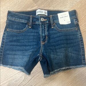 Abercrombie & Fitch Dark Blue Denim Shorts